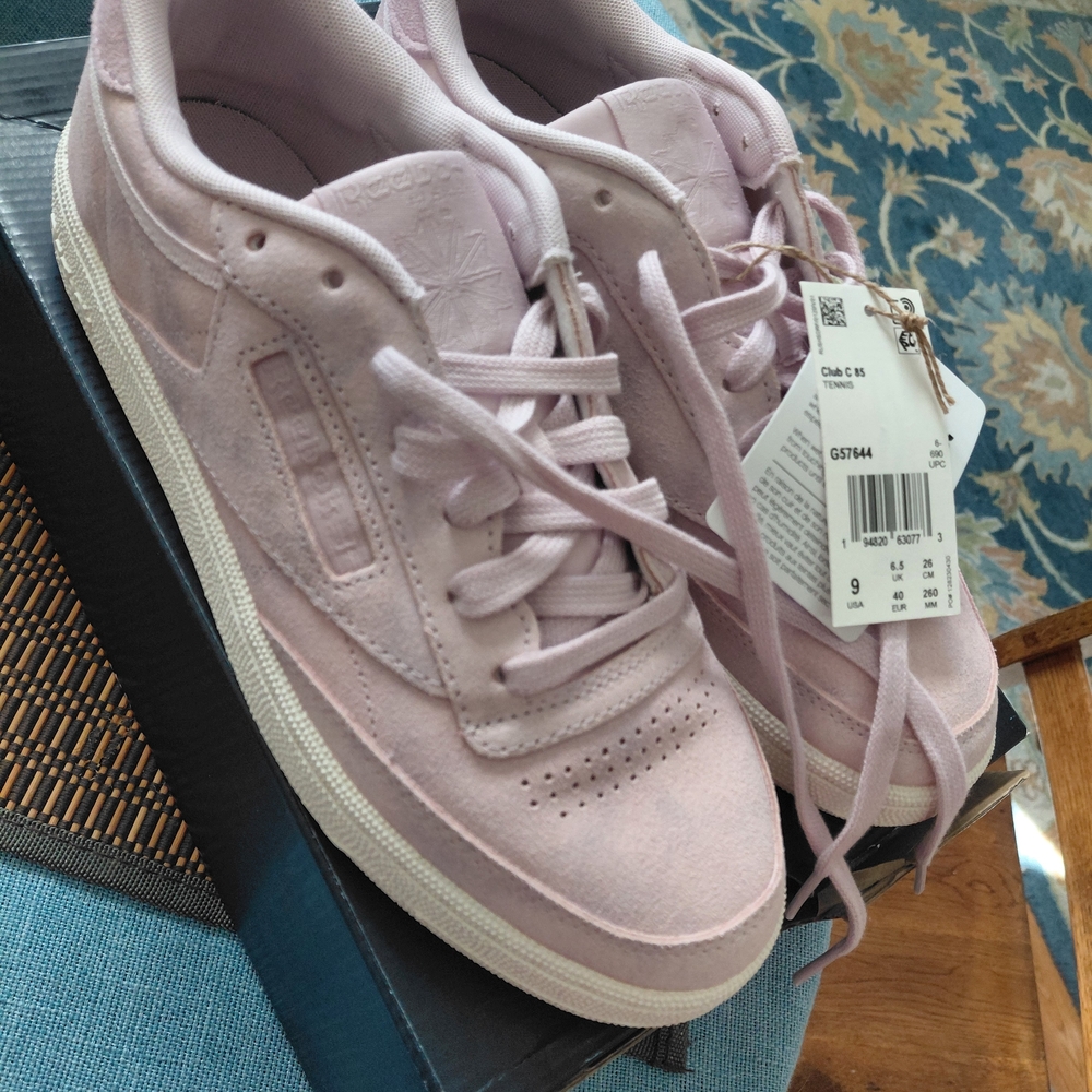 Reebok Women's Classic Suede Sneaker - Pink - Picture 4 of 12
